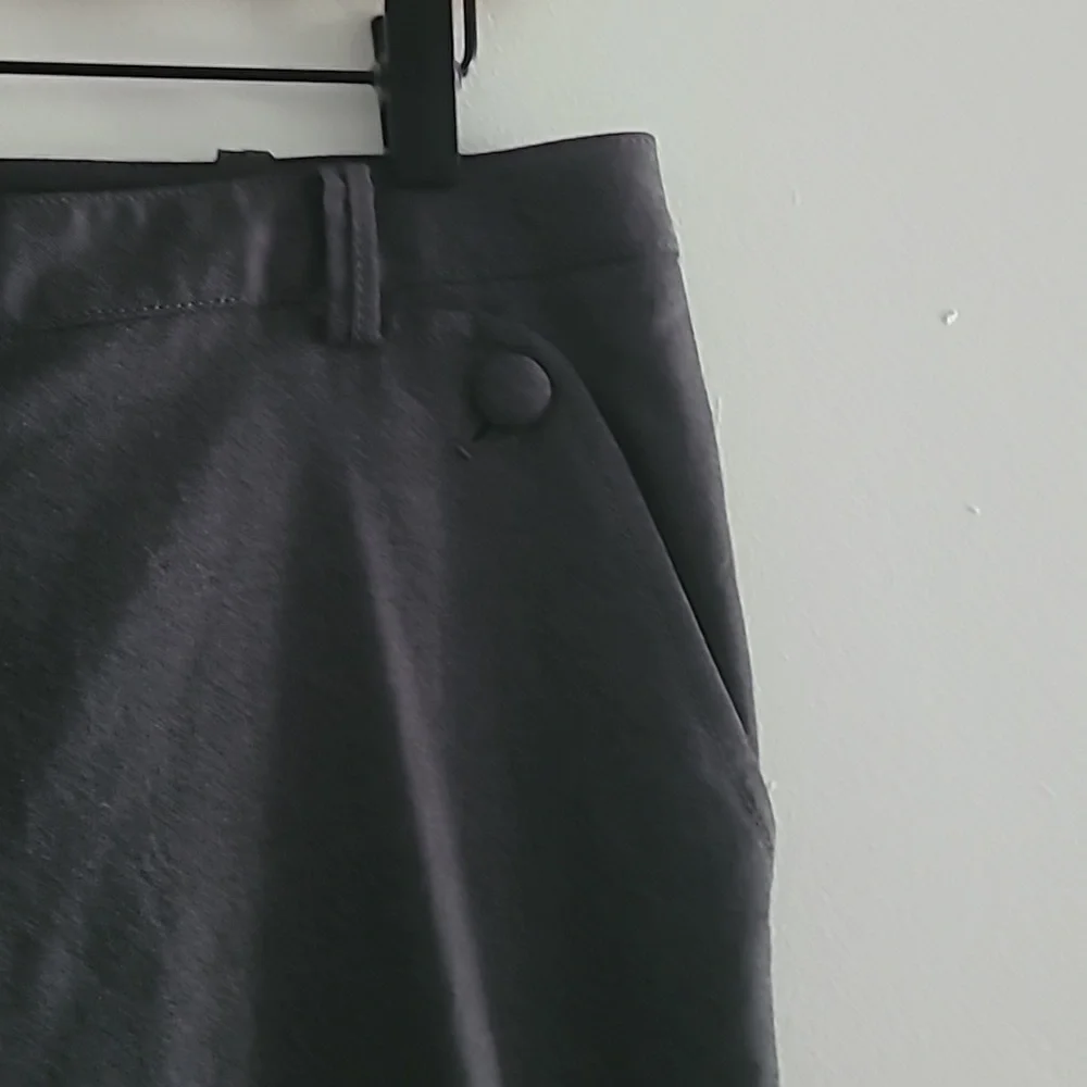 Tory Burch gray wool blend work trousers size 6